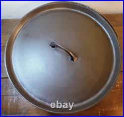 Vintage No. 10 Griswold Cast Iron Tite Top 3 Footed Dutch Oven 310A With Lid