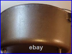 Vintage No. 10 Griswold Cast Iron Tite Top 3 Footed Dutch Oven 310A With Lid