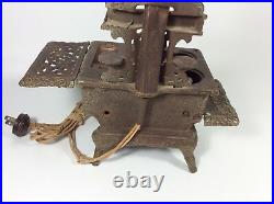 Vintage Salesman Sample Perfection Mini Cast Iron Stove Lamp Converted