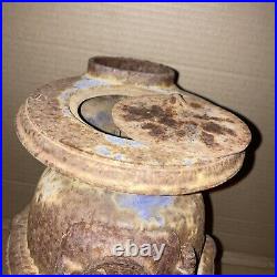 Vintage Spark Rusty Mini Cast Iron Pot Belly Stove Actual Photos Shown