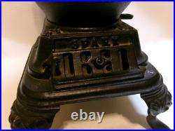 Vintage Spark Salesman Sample Toy Cast Grey Iron Pot Belly Stove from MT Joy PA