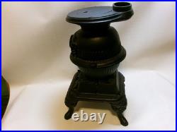 Vintage Spark Salesman Sample Toy Cast Grey Iron Pot Belly Stove from MT Joy PA