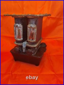 Vintage Taylor & Boggis GAME Logo Cast Iron Sad Iron Stove Heater Double Burner