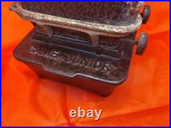 Vintage Taylor & Boggis GAME Logo Cast Iron Sad Iron Stove Heater Double Burner