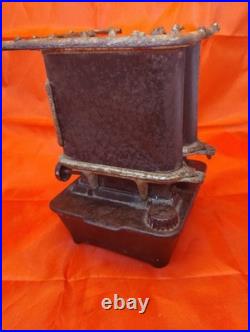 Vintage Taylor & Boggis GAME Logo Cast Iron Sad Iron Stove Heater Double Burner