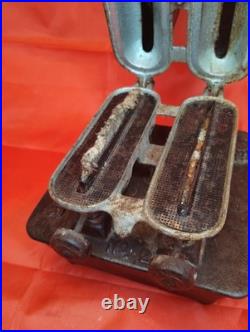 Vintage Taylor & Boggis GAME Logo Cast Iron Sad Iron Stove Heater Double Burner