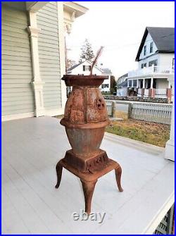 Vintage Umco 212 Cast Iron Pot Belly Coal Parlor Stove, Caboose, Ice Fishing