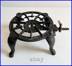 Vintage Union MFG CO. GEM Cast Iron Single Burner Cooking Camp Gas Stove Rare