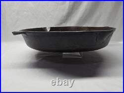 Vintage Unmarked #14 Cast Iron Skillet 14.75 Early BSR Or Atlanta Stove Works