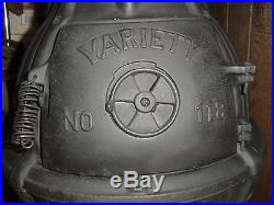 Vintage VARIETY # 118 pot belly cast iron wood burner Cook stove