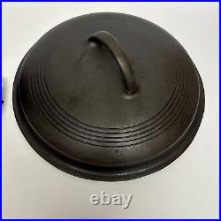 Vintage Wagner Ware Sidney Cast Iron Dutch Oven with Ring Top Lid 1268 I