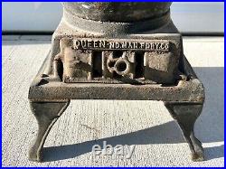 Vintage Wood Burning Stove Cast Iron Antique Stove QUEEN-NO. MAN. FDRY. CO