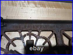 Vintage griswold cast iron no. 402 double burner camp stove cook top