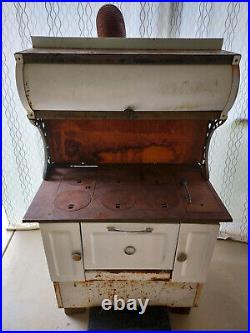 Vintage used wood burning stove