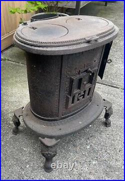 Vintage wood burning stove antique