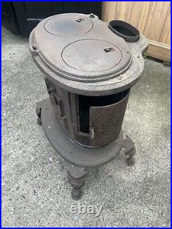 Vintage wood burning stove antique