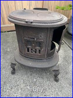 Vintage wood burning stove antique