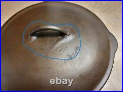 Vollrath cast iron #8 chicken fryer / deep skillet, heat ring