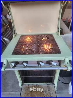 Vtg 1920's Union Lady Antique Gas Stove Orig. Cond Still Functional