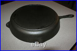 Vtg BSR - Birmingham Stove and Range Century Cast Iron #12 Skillet with Heat Ring