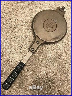 Vtg Jotul Pizzelle Cookie Waffle Maker Stove Top Cast Iron Free Us Priority Ship
