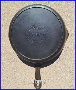 Vtg Martin Stove & Range #9 Cast Iron Skillet Hamburger Logo