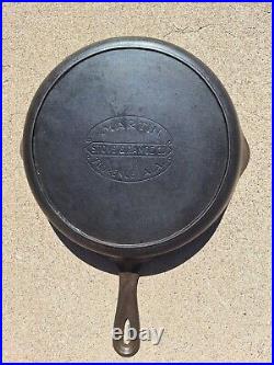 Vtg Martin Stove & Range #9 Cast Iron Skillet Hamburger Logo