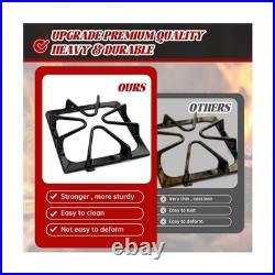W10447925 Cast Iron Stove Grates Replacement for Whirlpool Stove Parts Gas Bu