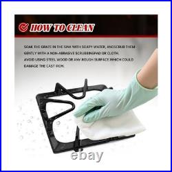 W10447925 Cast Iron Stove Grates Replacement for Whirlpool Stove Parts Gas Bu