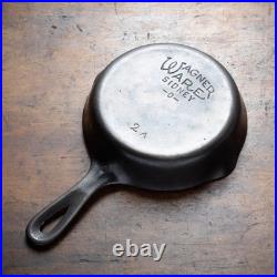 Wagner Ware #2 Cast Iron Skillet 2A Restored Flat Stylized Logo Smooth Bottom