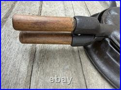 Western Importing Cast Iron Heart Shaped waffle Iron Griswold WIC Base RESTORED
