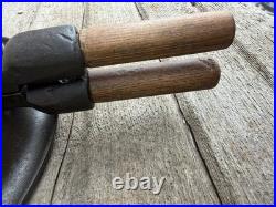 Western Importing Cast Iron Heart Shaped waffle Iron Griswold WIC Base RESTORED