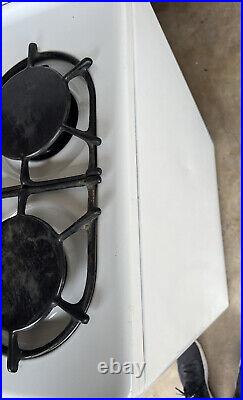 White Wedgewood Vintage 1950's Style Apartment Stove Gas (Please Read)