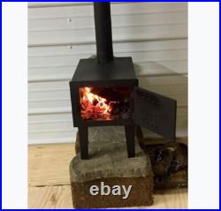 Wood Burning Stove Camping Hiking Cooking Backyard Cast Iron Heater Fireplace Wood Burning Stove Camping Hiking Cooking Backyard Cast Iron Heater Fireplace