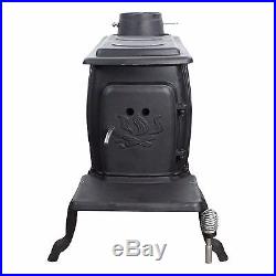Wood Burning Stove Fireplace Heater 900SQ Feet Fire Pit Cooking Iron Cabin New