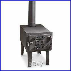 Wood Burning Stove Portable Outdoor Camping Steel Cooking Backyard Patio Porch