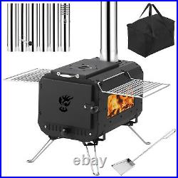 Wood Burning Stove for Camping Cast Iron Wood Stove Tent Heaters for Camping