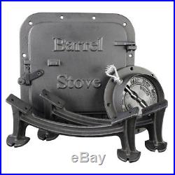 Wood Stove Barrel Kit for 30-55 Gallon Drums BSK1000 Cast Iron Outdoor