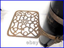 Wood Stove Pipe Warming Shelves Adjustable Trivets Antique 1869 Cast Iron