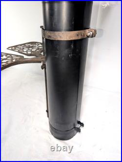 Wood Stove Pipe Warming Shelves Adjustable Trivets Antique 1869 Cast Iron