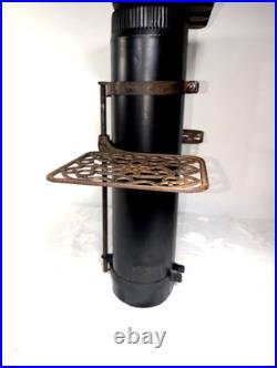 Wood Stove Pipe Warming Shelves Adjustable Trivets Antique 1869 Cast Iron
