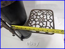 Wood Stove Pipe Warming Shelves Adjustable Trivets Antique 1869 Cast Iron