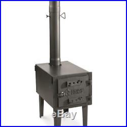 Wood Stove Portable Outdoor Burner With Chimney Camping Stove Tent Heater New