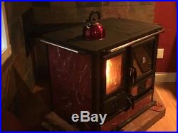 Wood burning cast iron cook stove