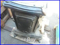 Wood burning stove cast iron reproduction working condition