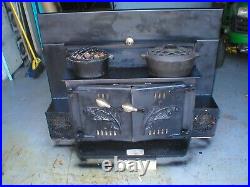 Wood burning stove insert