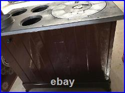Wood/charcoal Cast Iron Burning Stove & Oven And Grill Indoor/outdoor