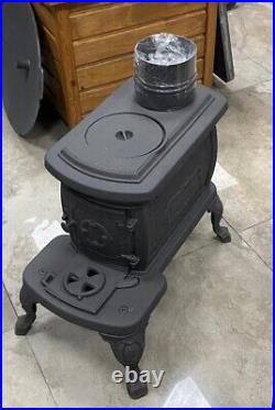 Woody Cast Stove Nostalgia Wood Burning Stove with Stove-Pipe Set FS-059BR Woody Cast Stove Nostalgia Wood Burning Stove with Stove-Pipe Set FS-059BR